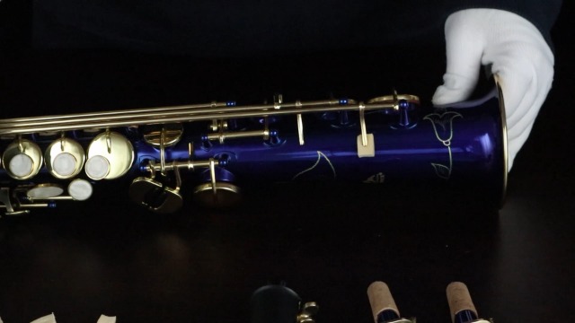 Amazon.com: EASTROCK Bb Soprano Saxophone Straight Gold Laquer Sax